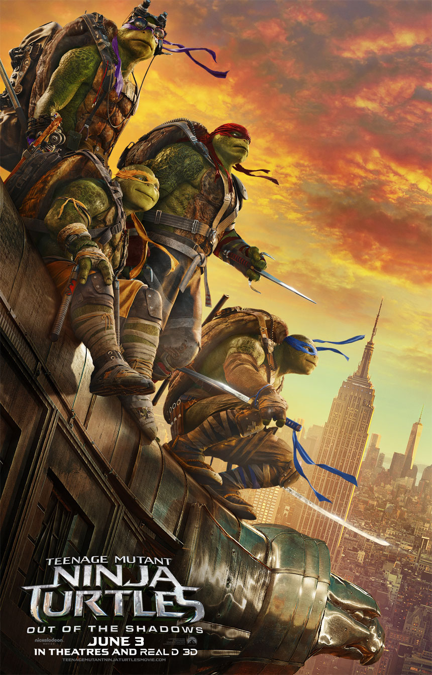 Teenage Mutant Ninja Turtles Out Of The Shadows Poster 6506