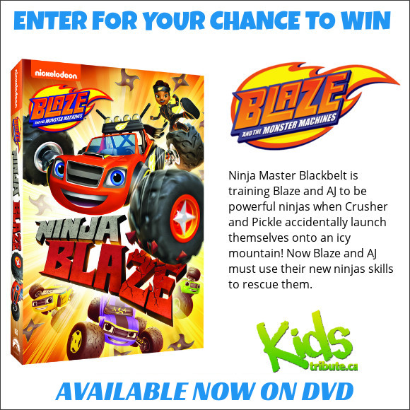 Kids Tribute BLAZE AND THE MONSTER MACHINES: NINJA BLAZE DVD contest ...