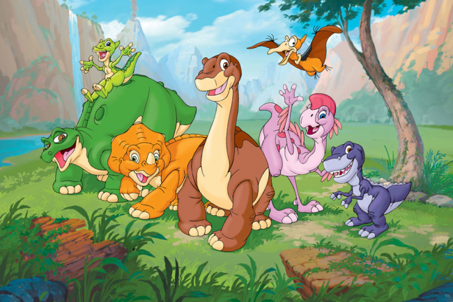 The Land Before Time is about five orphan dinosaurs coming together and grieving over the loss of their families. An animated sequel called The Land Before Time II: The Great Valley Adventure was released in 1994 on video.