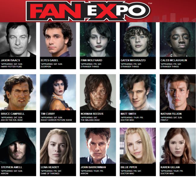 Fan Expo 2017 offering wide range of celebrities « Celebrity Gossip and