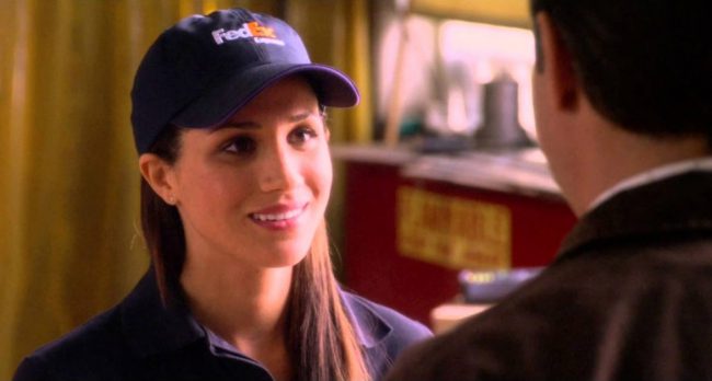 You might not catch her at first, but Meghan had a small role in Horrible Bosses, playing FedEx employee Jamie. While her role was small, it still put her in a big movie with A-listers such as Jennifer Aniston and Jason Bateman.