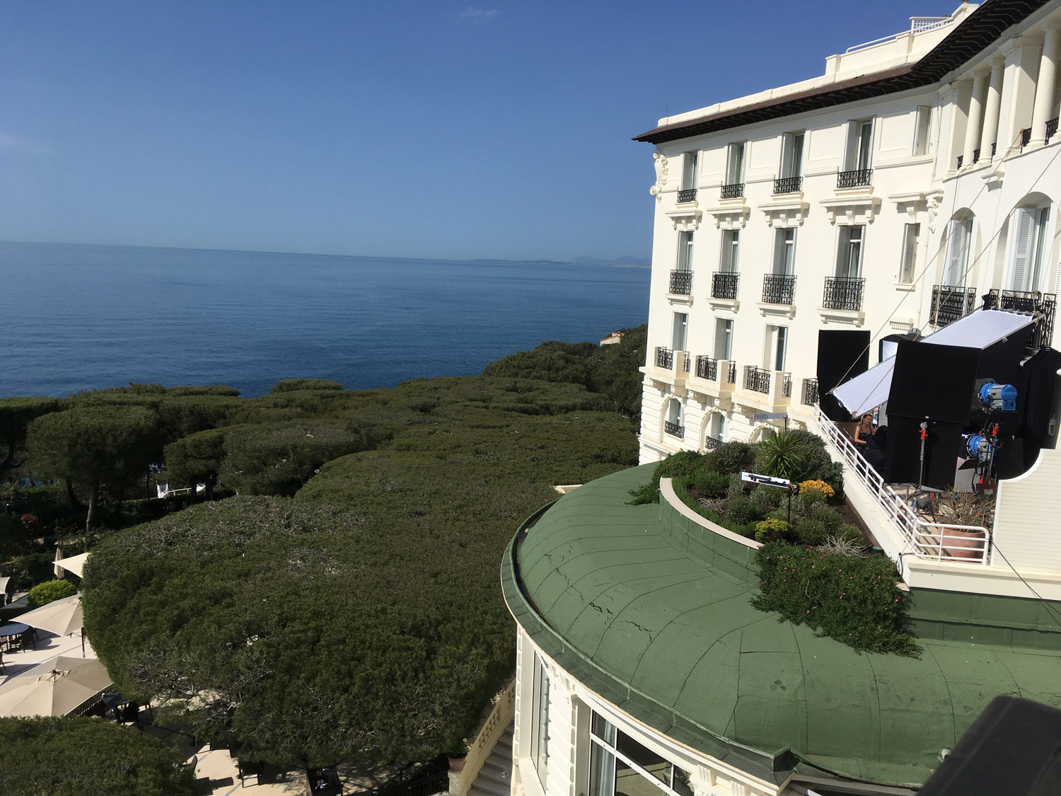 Rita Ora interviewed on the balcony at Grand-Hotel du Cap-Ferrat