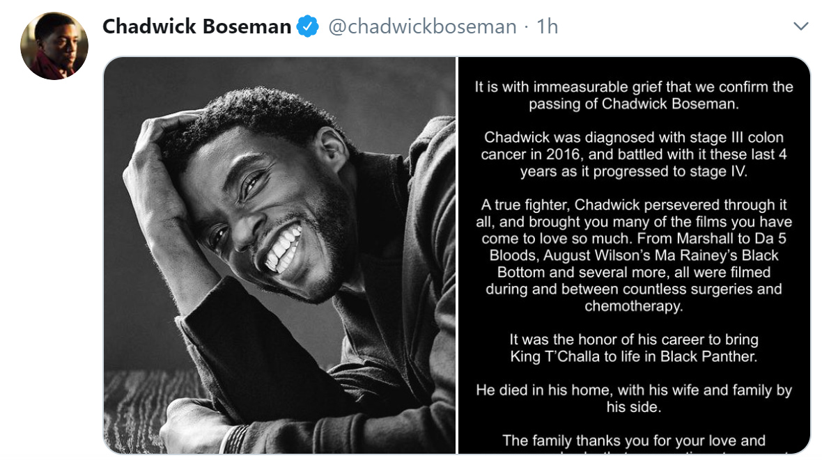 Boseman's death brings re-release of '42', News