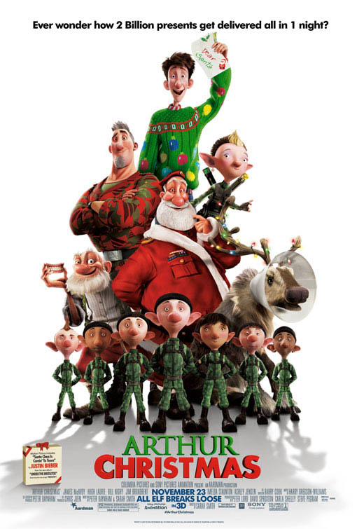 Arthur Christmas 3D Poster